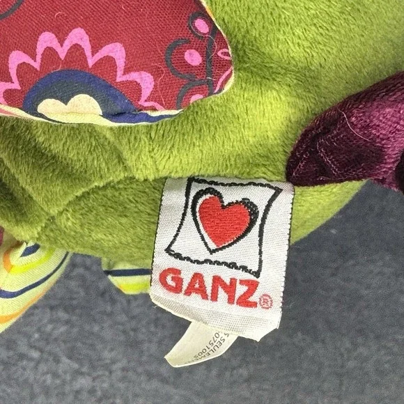 Ganz Owlet Owl Green Yellow Plush 9" Bird Stuffed Animal Toy HX11227 - Picture 8 of 8